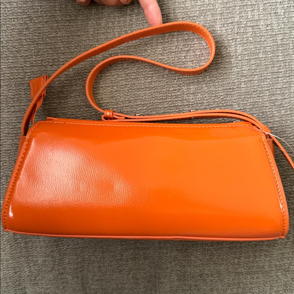 Zara Vibrant Orange Shoulder Bag